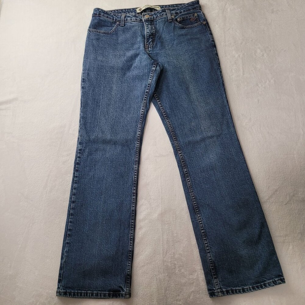 Harley-Davidson Women's Blue Bootcut Denim Jeans Size 10 Made in Canada